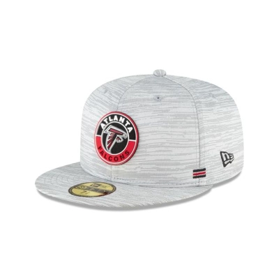 Atlanta Falcons Gorra | New Era NFL Official Fall Sideline 59fifty Fitted Cap Mexico - Grises